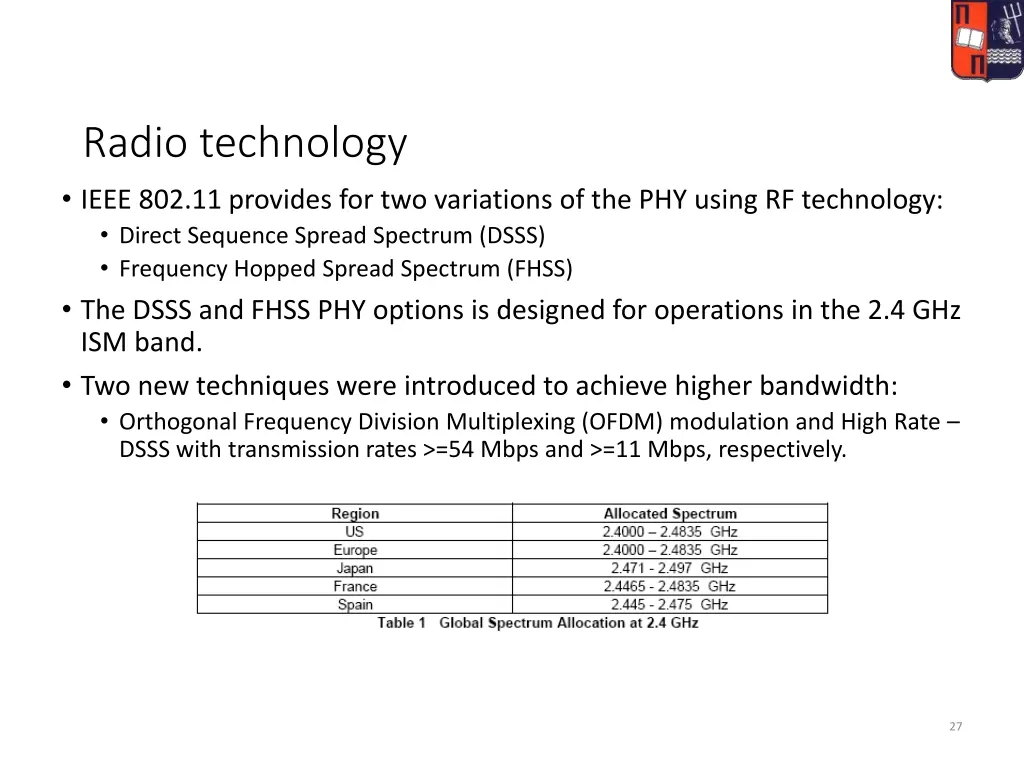 radio technology ieee 802 11 provides