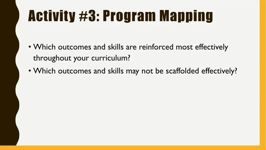 activity 3 program mapping