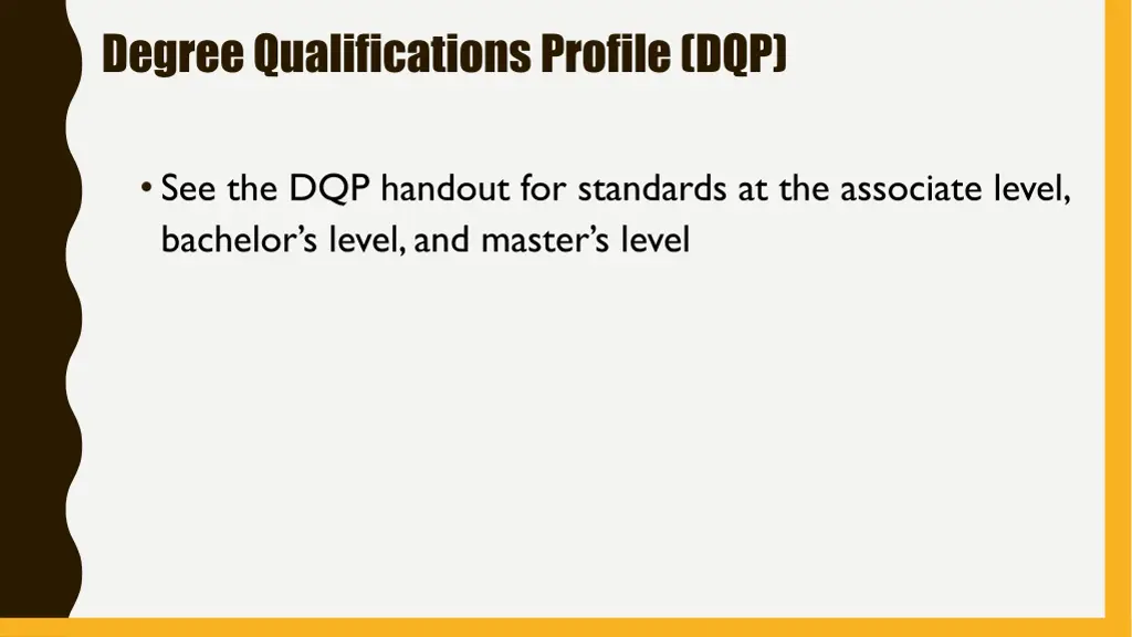 degree qualifications profile dqp