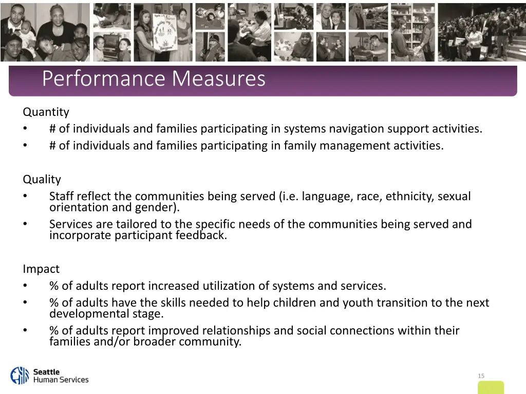 performance measures