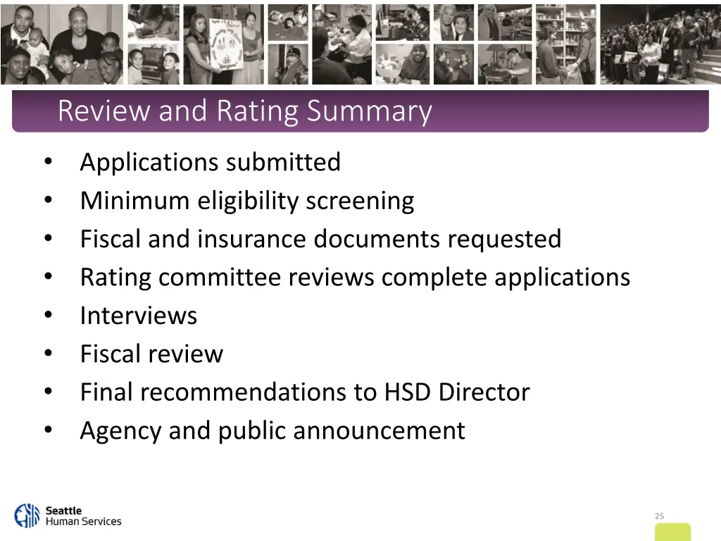 review and rating summary