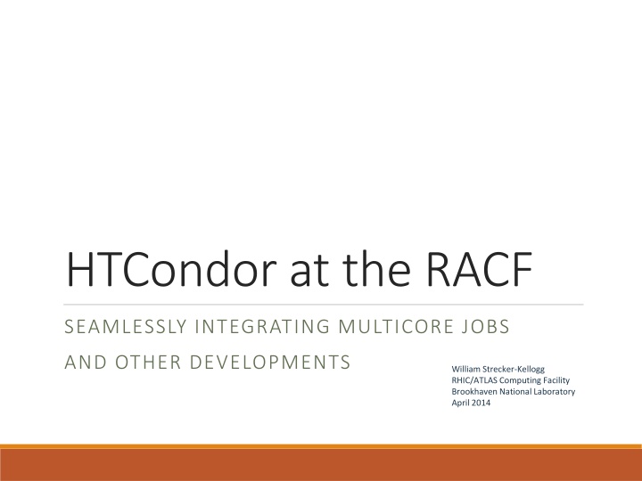htcondor at the racf