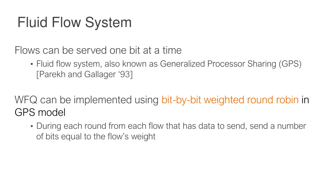 fluid flow system