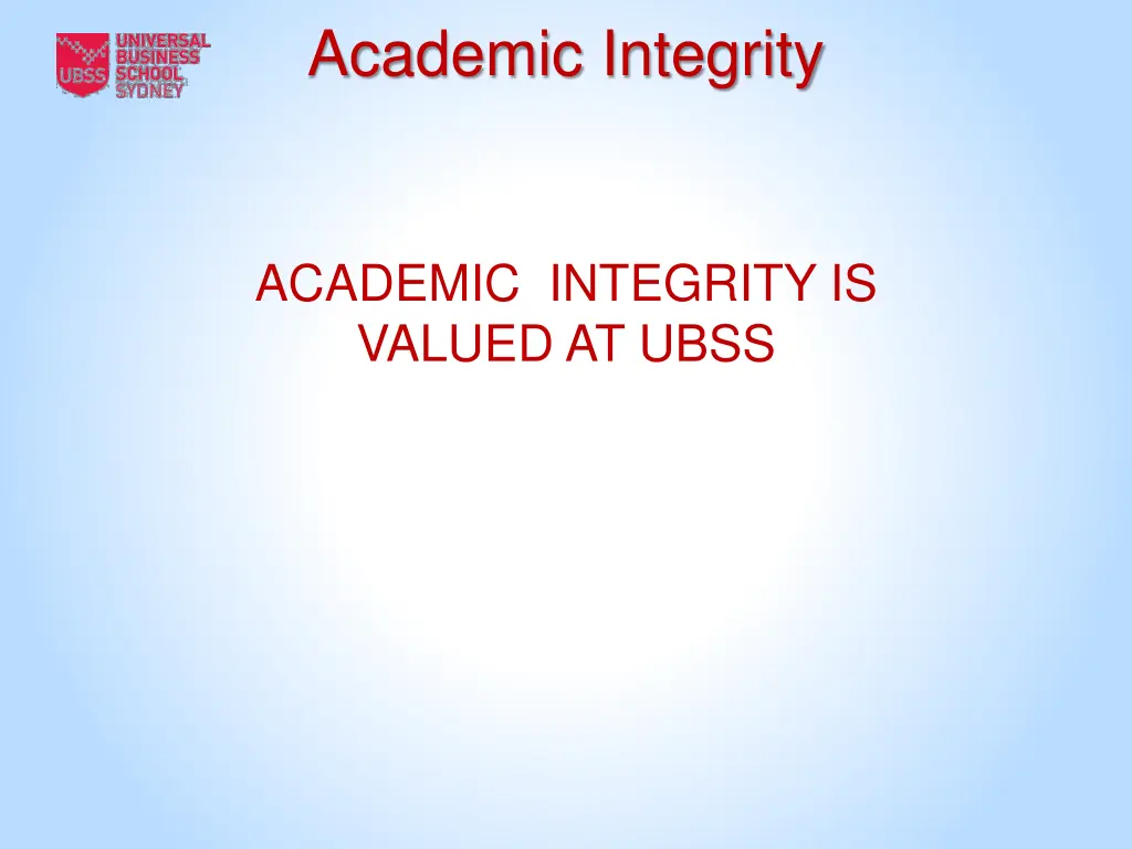 academic integrity