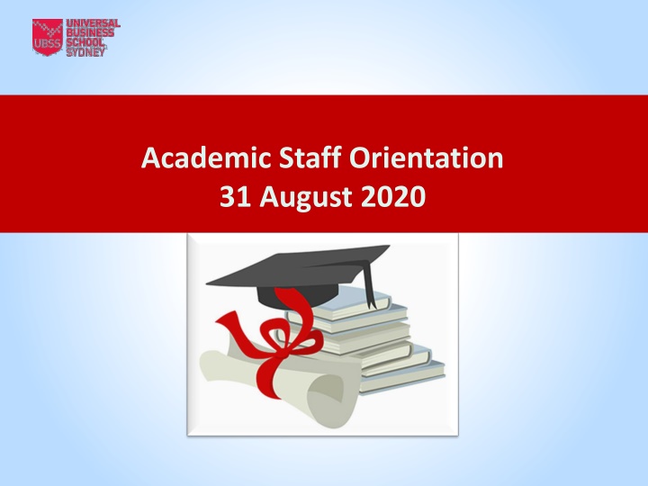 academic staff orientation 31 august 2020