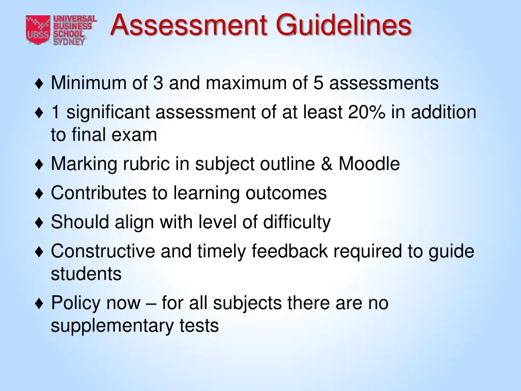 assessment guidelines 2