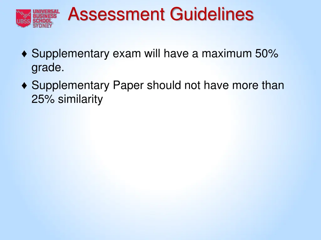 assessment guidelines 3