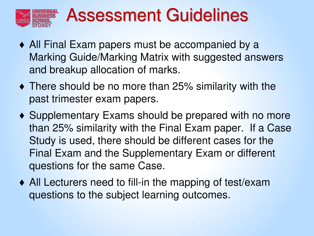 assessment guidelines 5