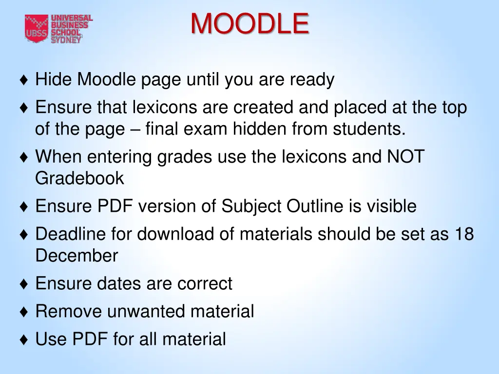 moodle 1