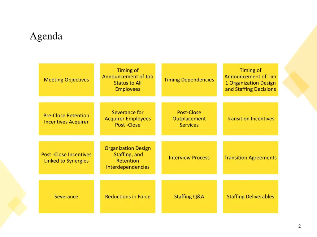 agenda