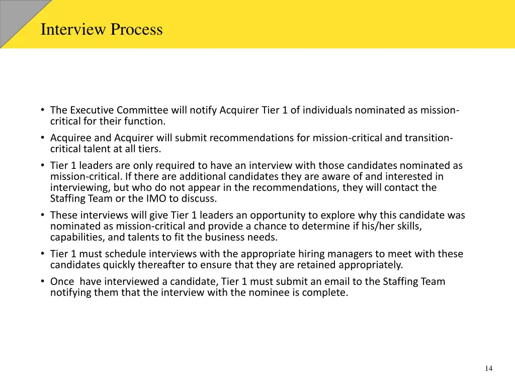 interview process