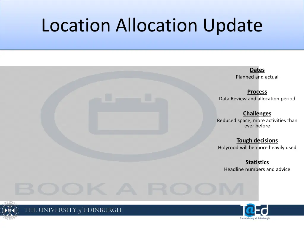 location allocation update