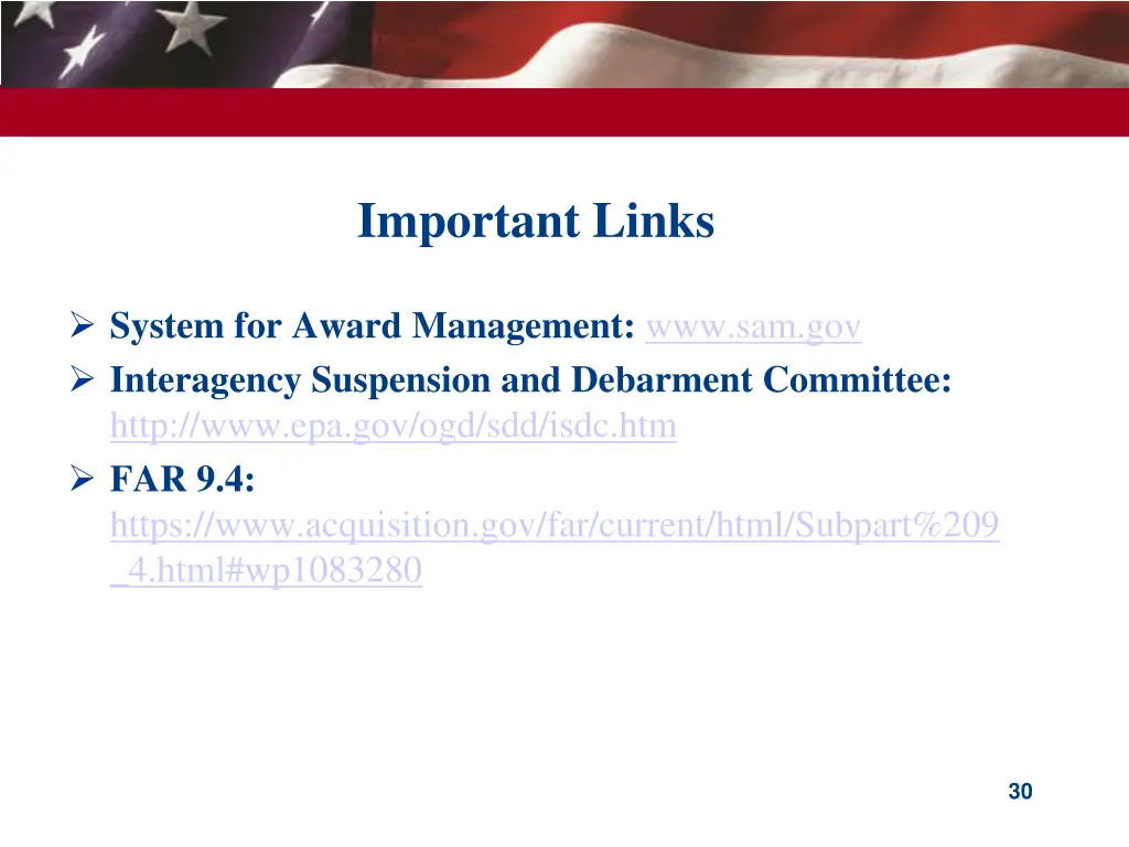 important links