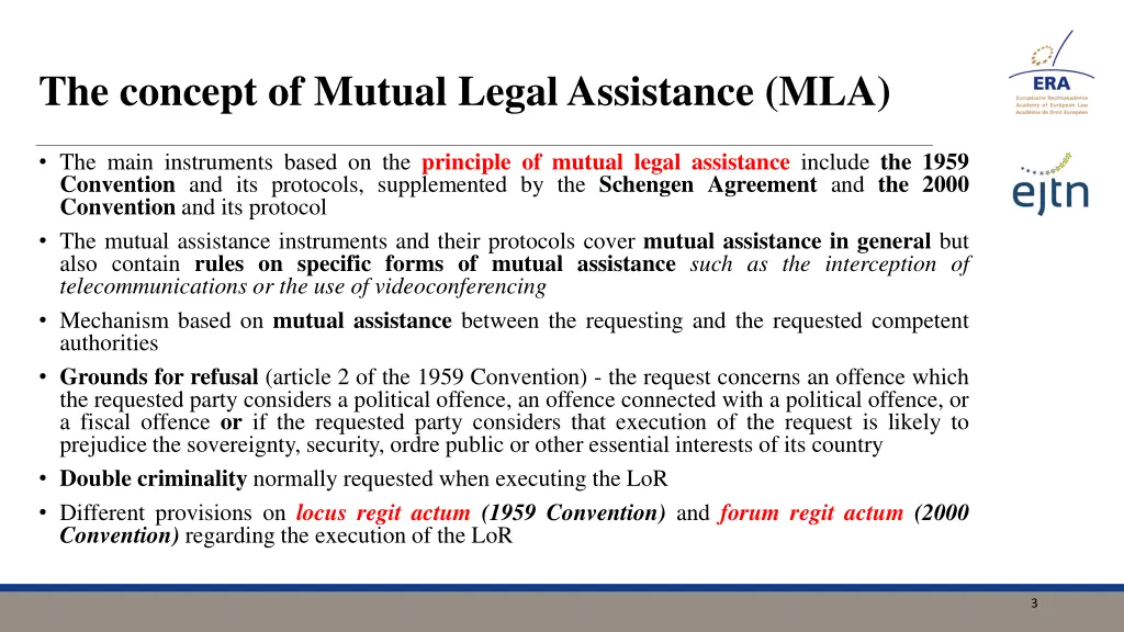 the concept of mutual legal assistance mla