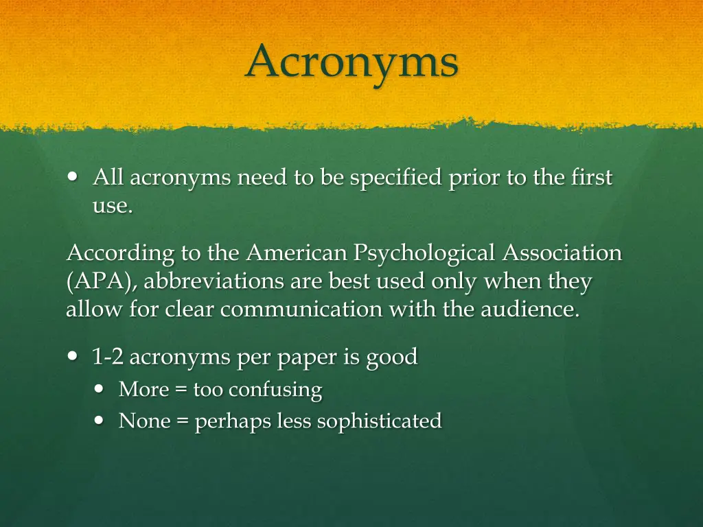 acronyms