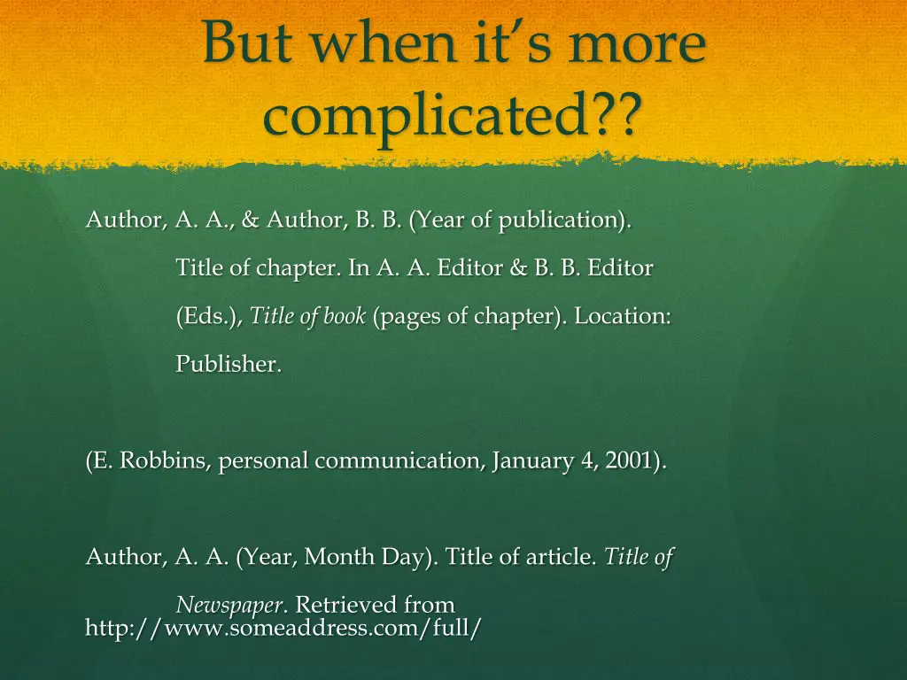 but when it s more complicated