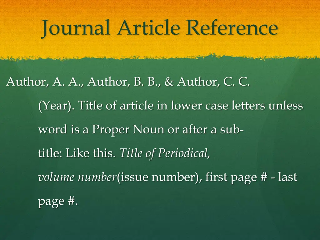 journal article reference