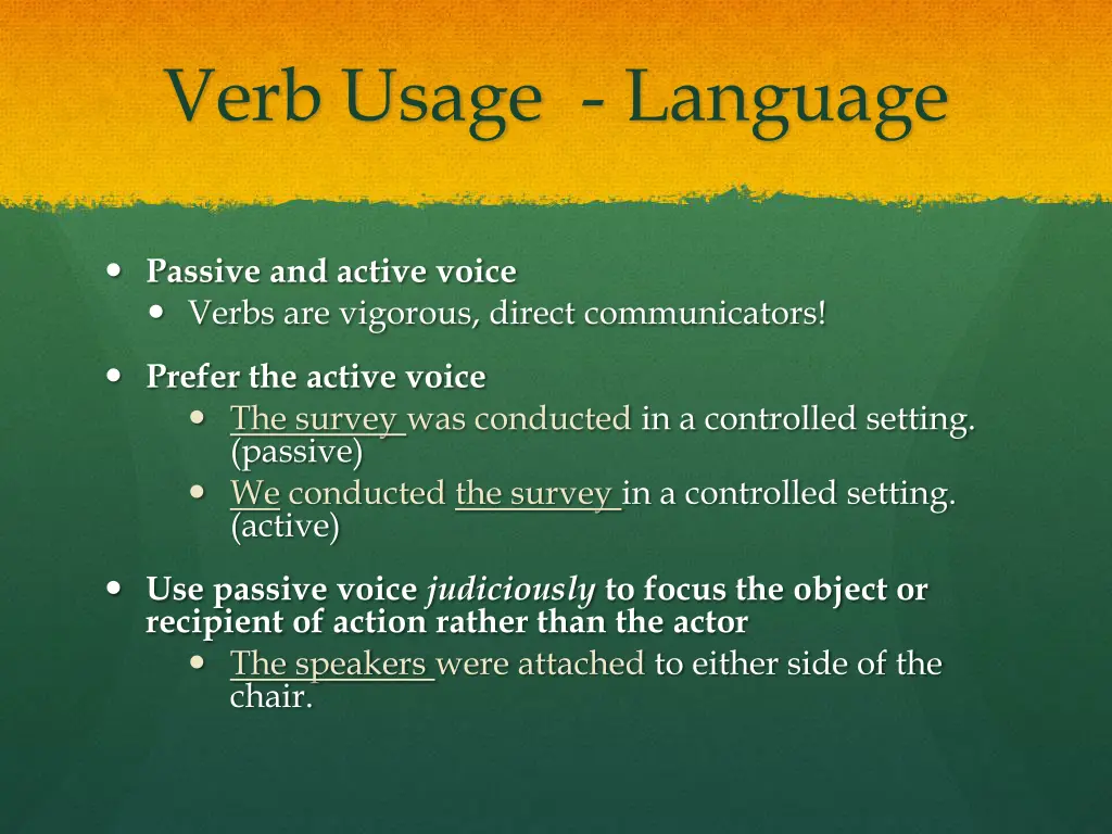 verb usage language 1