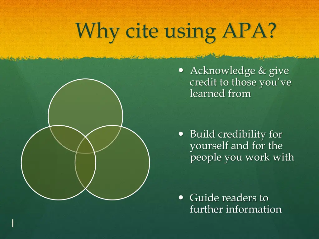 why cite using apa