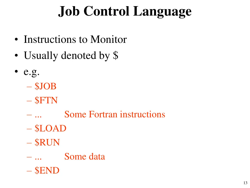 job control language