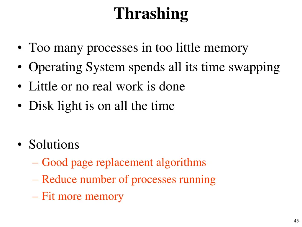 thrashing