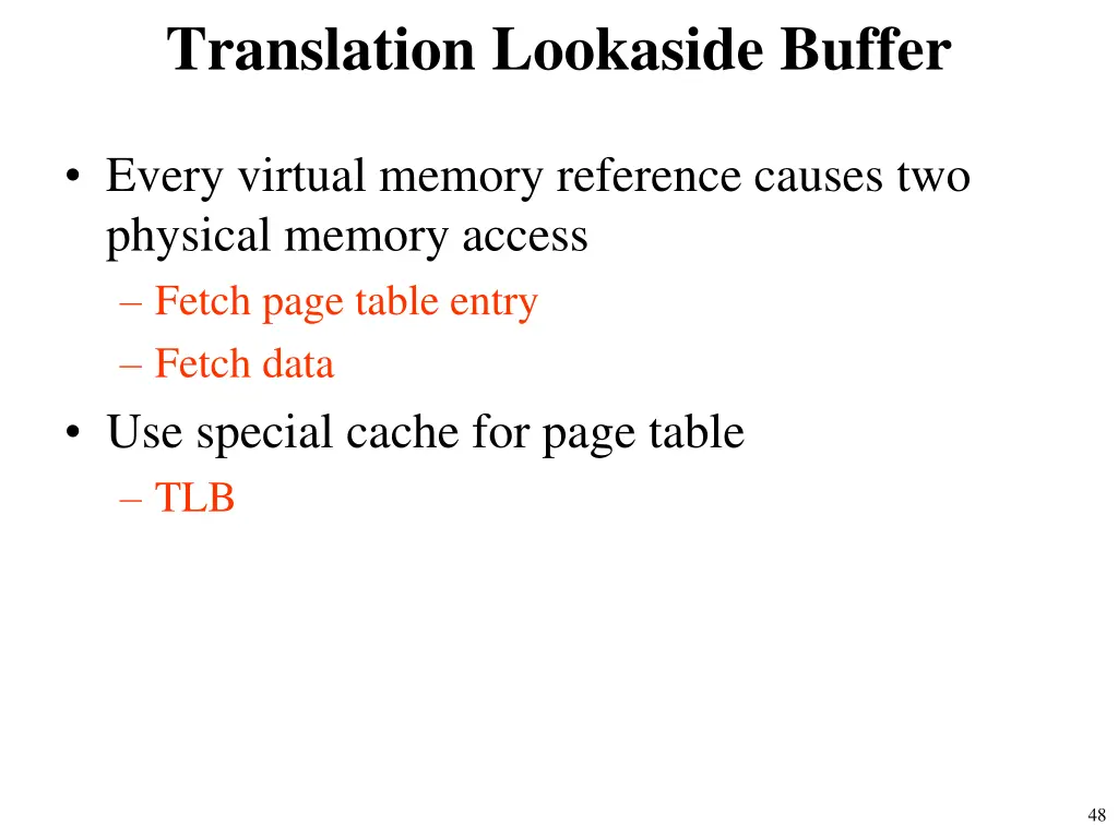 translation lookaside buffer