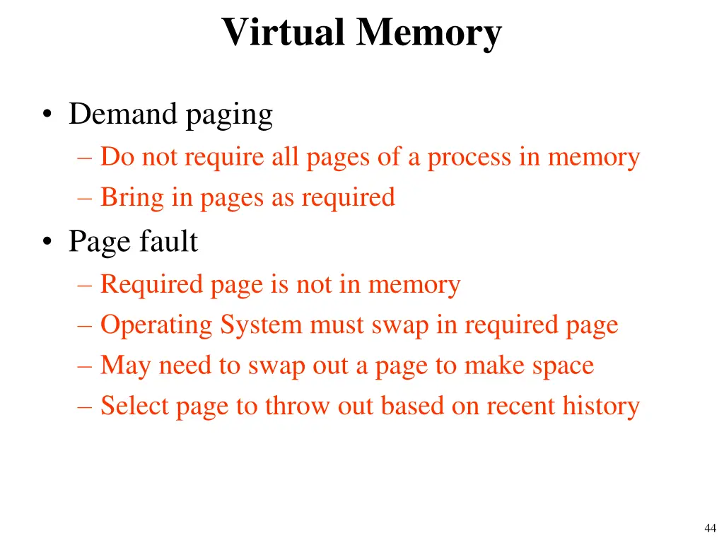 virtual memory