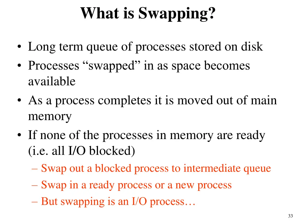 what is swapping