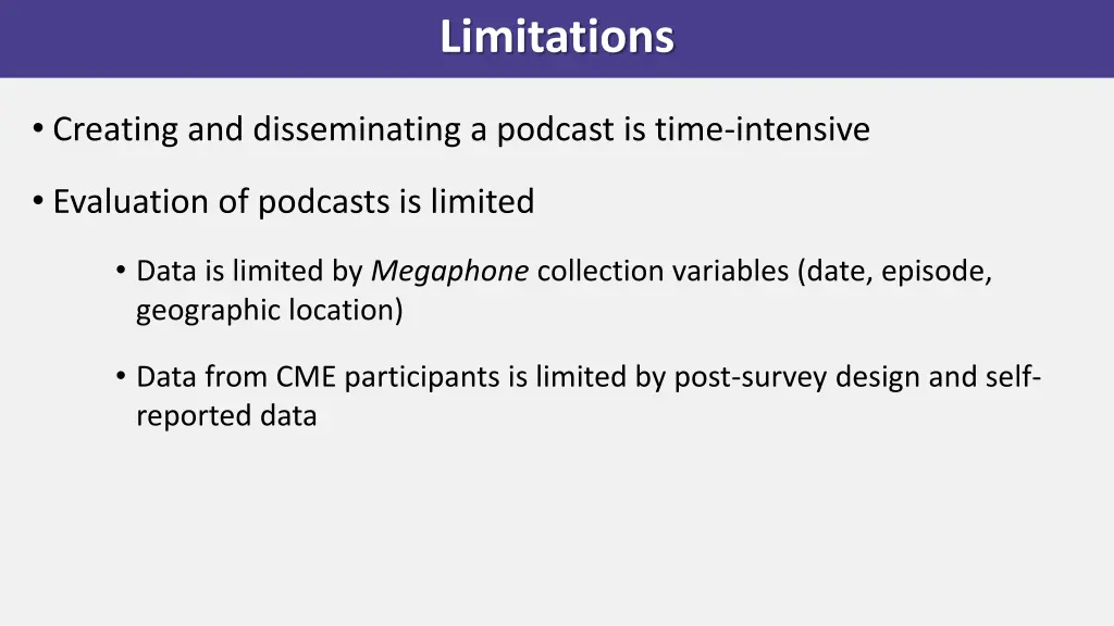 limitations