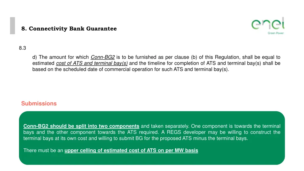 8 connectivity bank guarantee 2