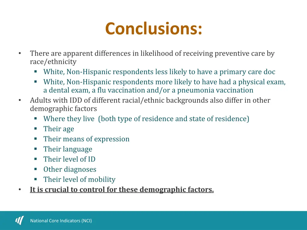 conclusions