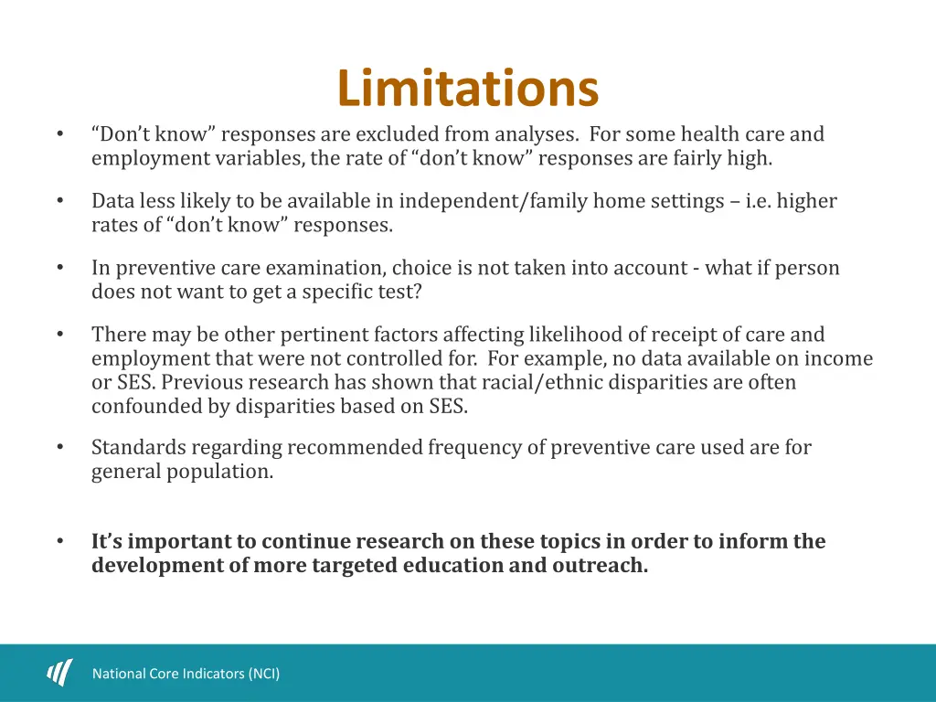 limitations