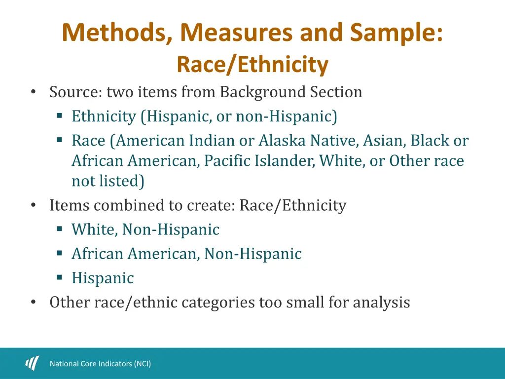 methods measures and sample race ethnicity source