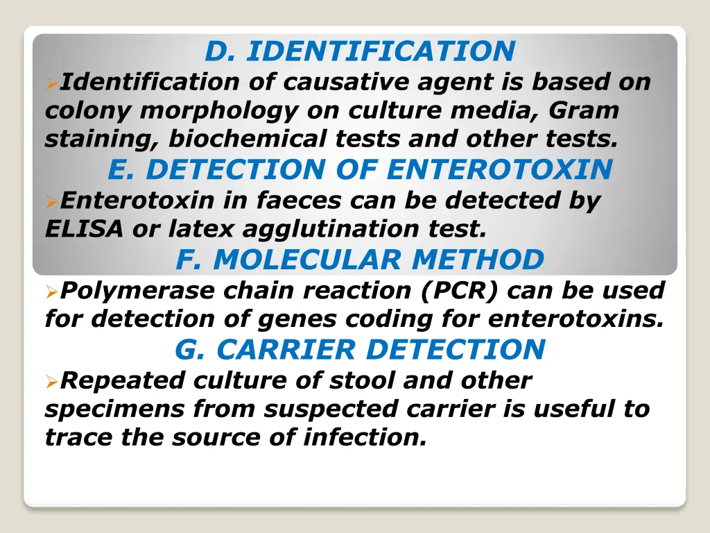 d identification