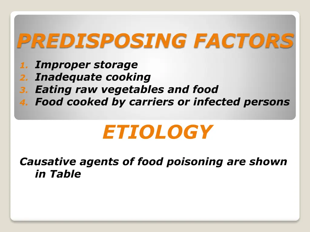 predisposing factors