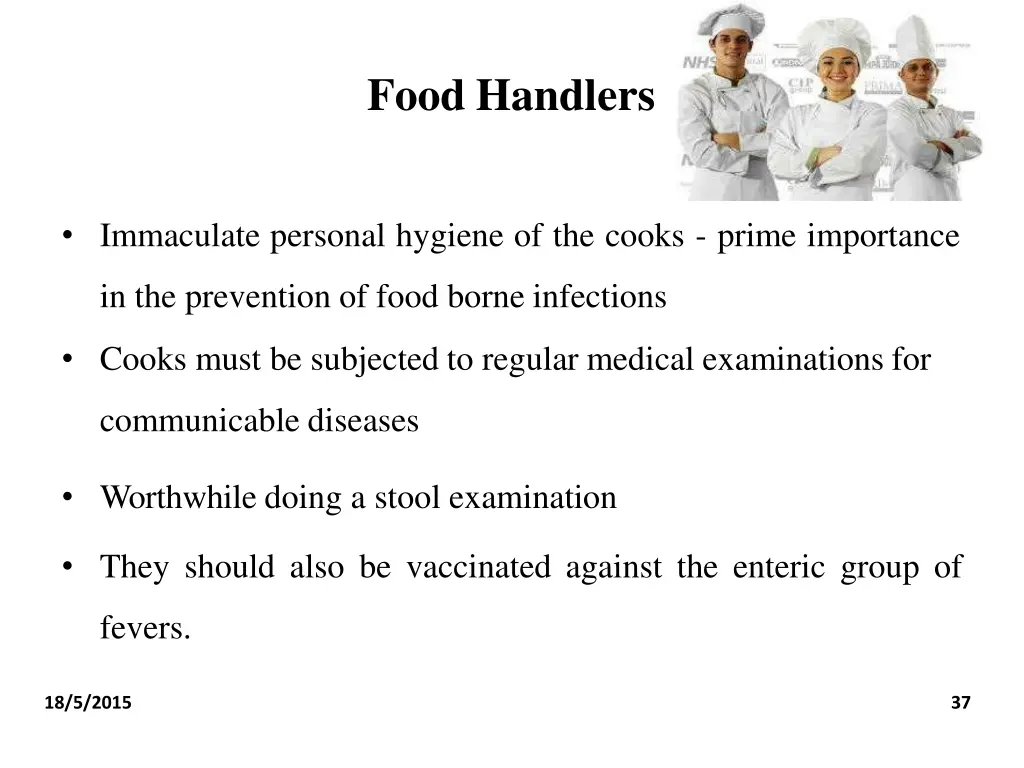 food handlers