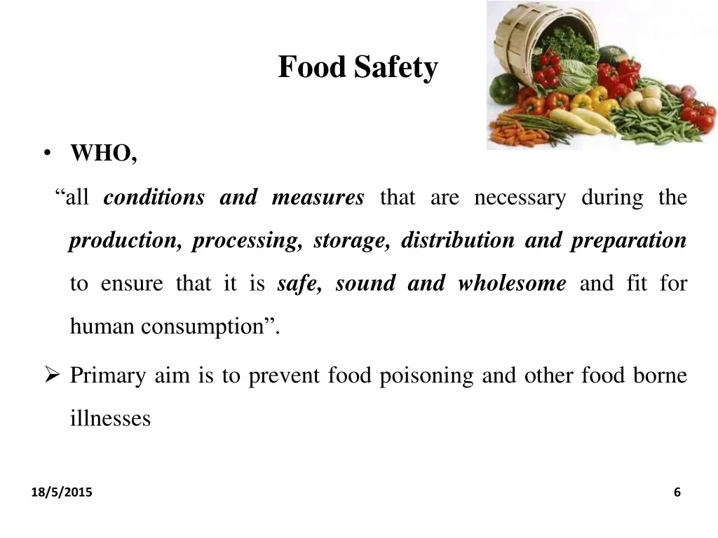 food safety