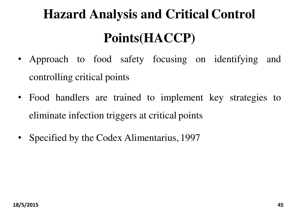 hazard analysis and criticalcontrol