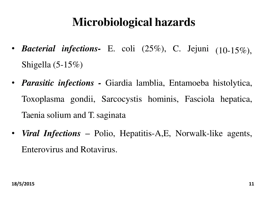 microbiological hazards 1
