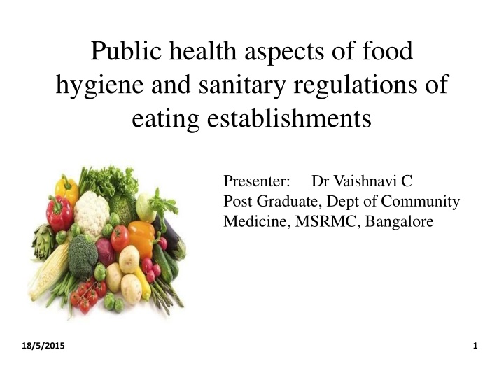 public health aspects of food hygiene