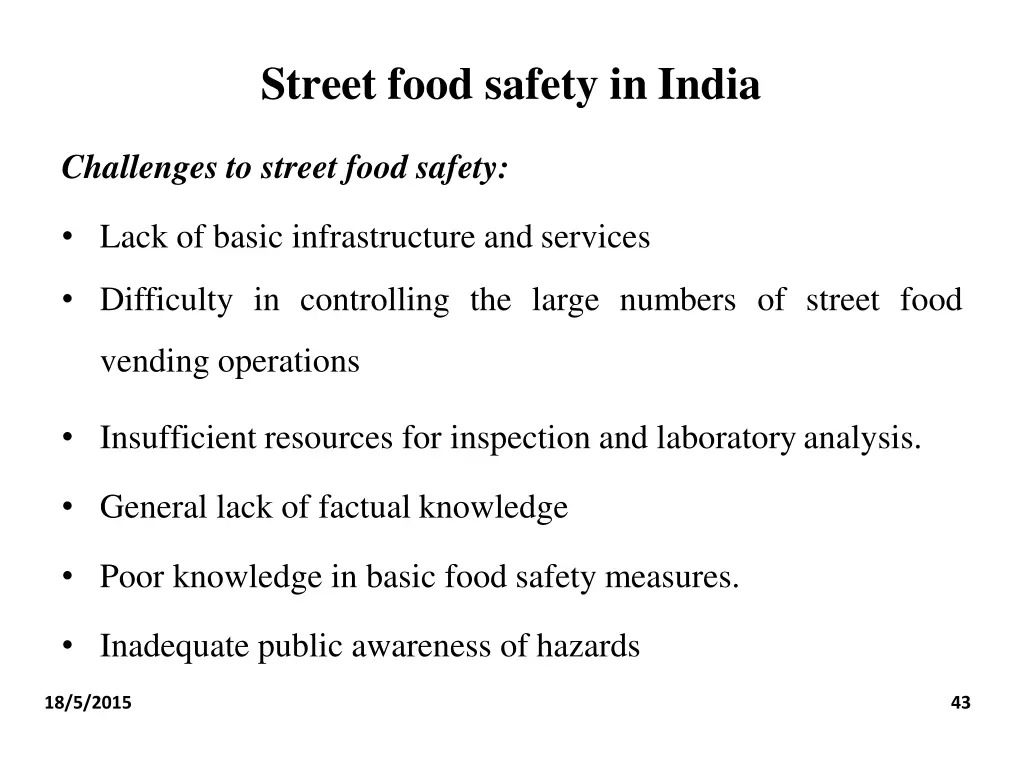 street food safety in india