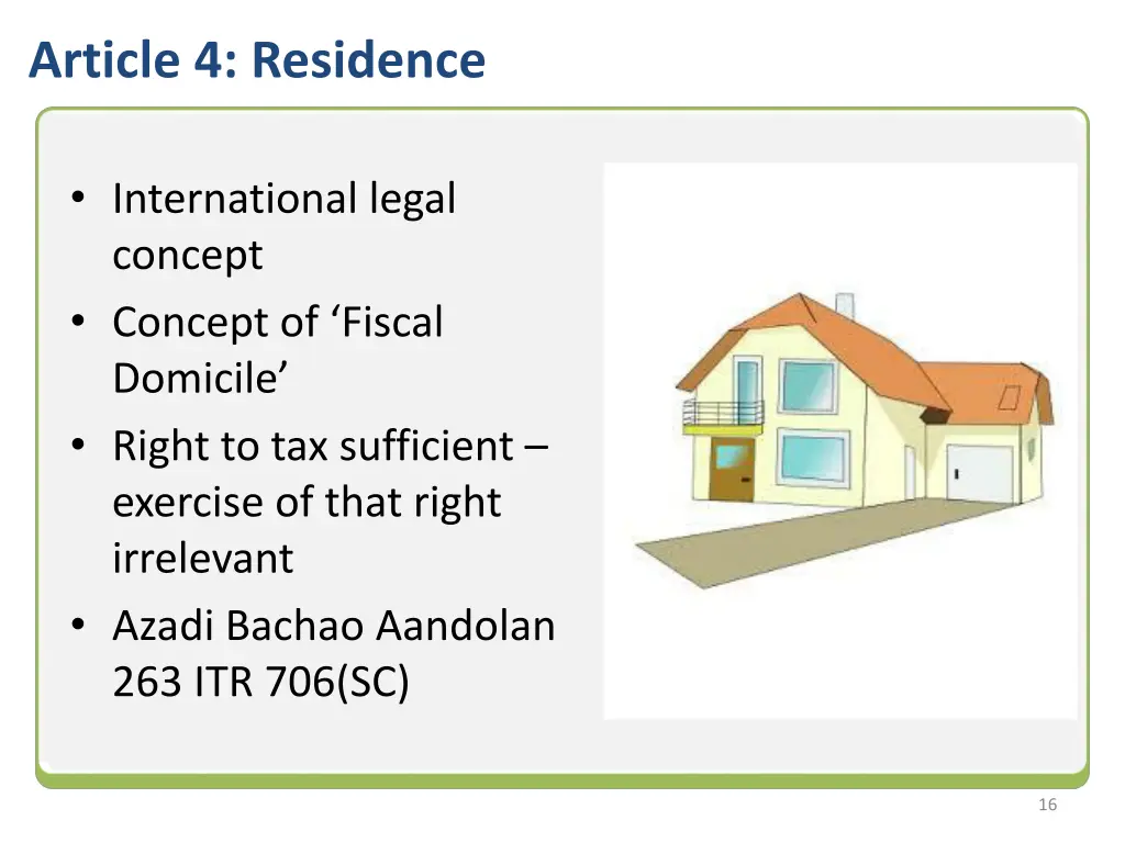 article 4 residence