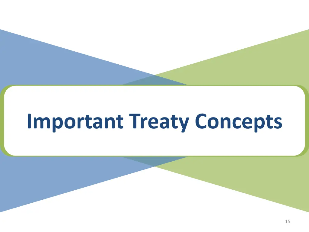 important treaty concepts