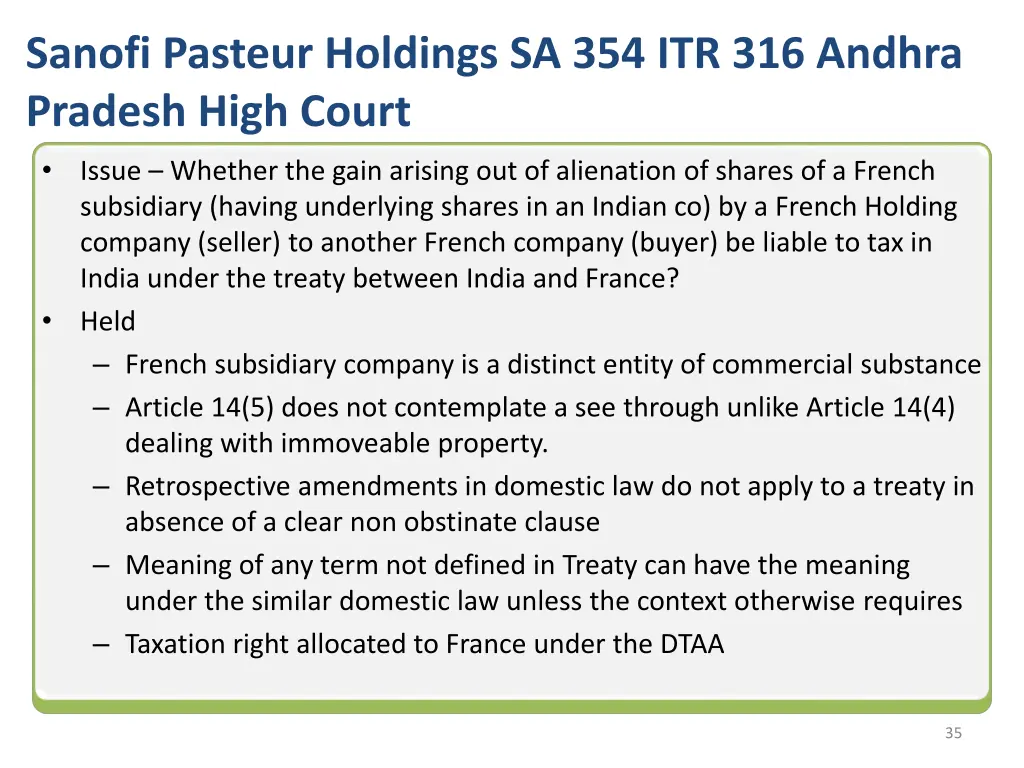 sanofi pasteur holdings sa 354 itr 316 andhra