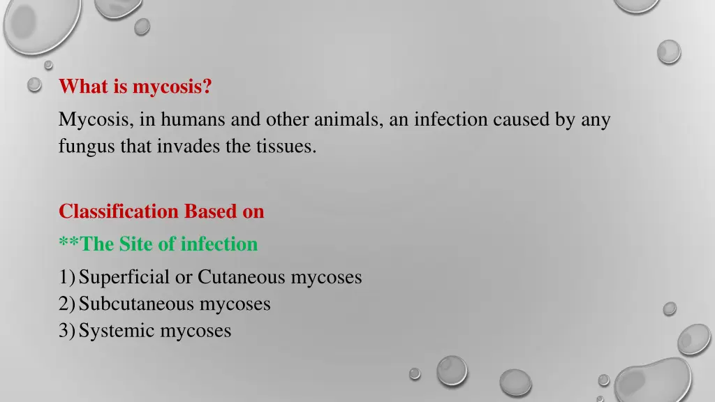 what is mycosis mycosis in humans and other