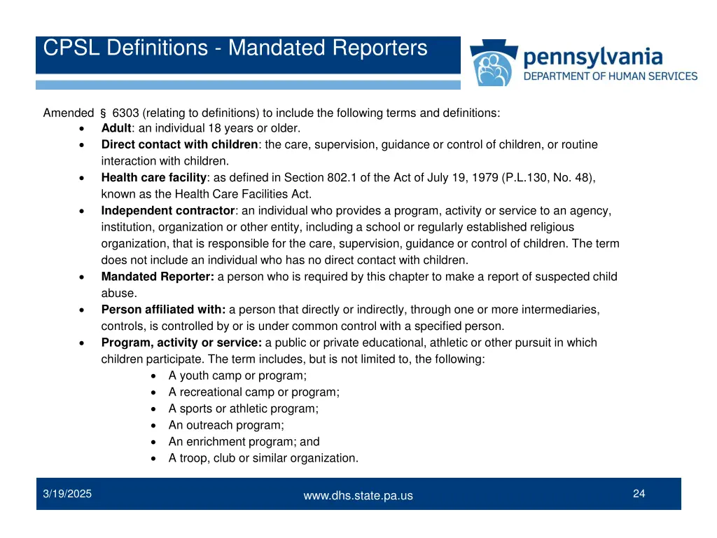 cpsl definitions mandated reporters