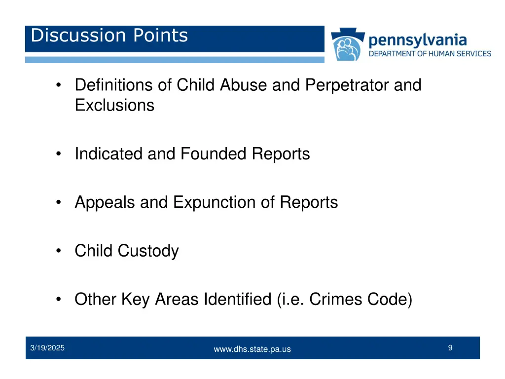 discussion points