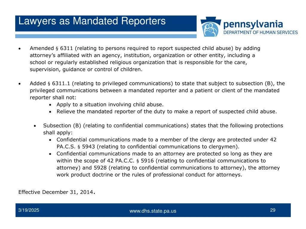 lawyers as mandated reporters
