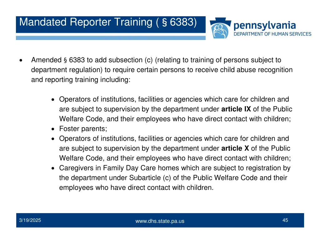 mandated reporter training 6383 4