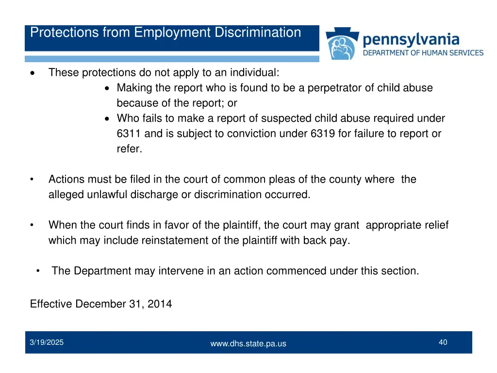 protections from employment discrimination 1